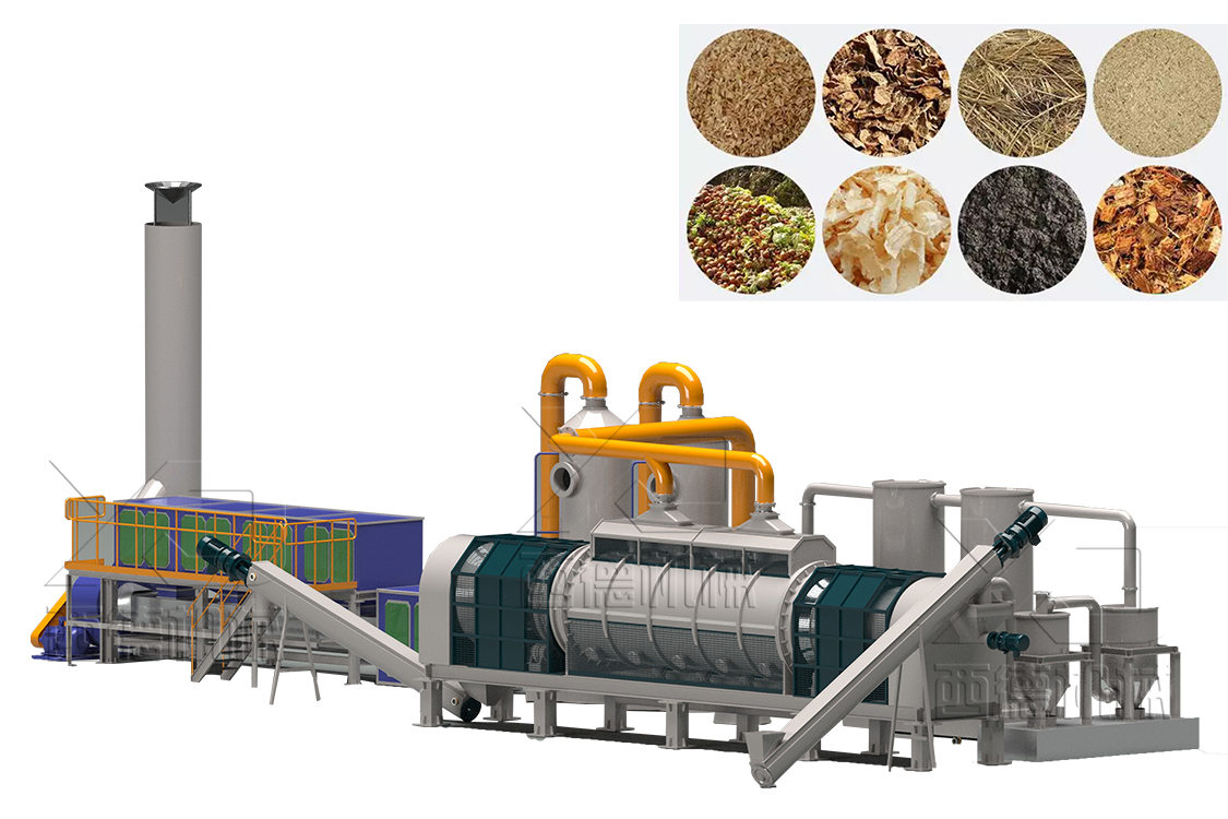 果壳连续式炭化炉